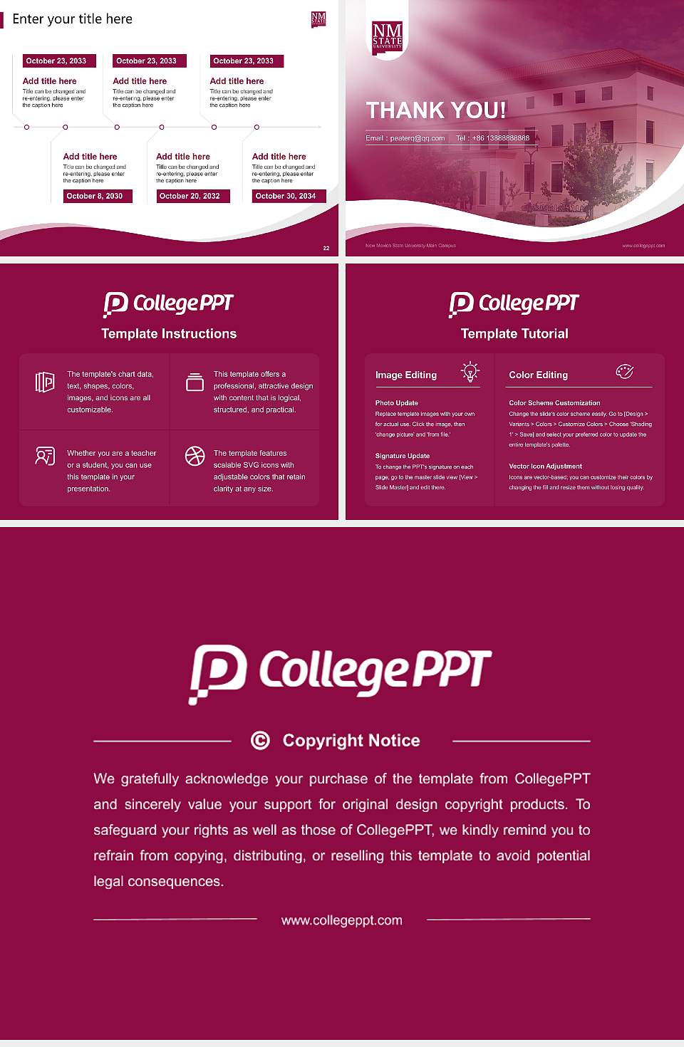 New Mexico State University-Main Campus Lecture Sharing and Networking Event PPT Template4:3 ratio PPT effect preview image4