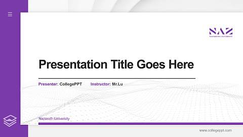 Nazareth University Thesis Proposal/Graduation Defense PPT Template
