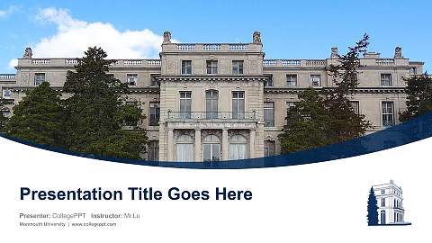 Monmouth University Course/Courseware Creation PPT Template