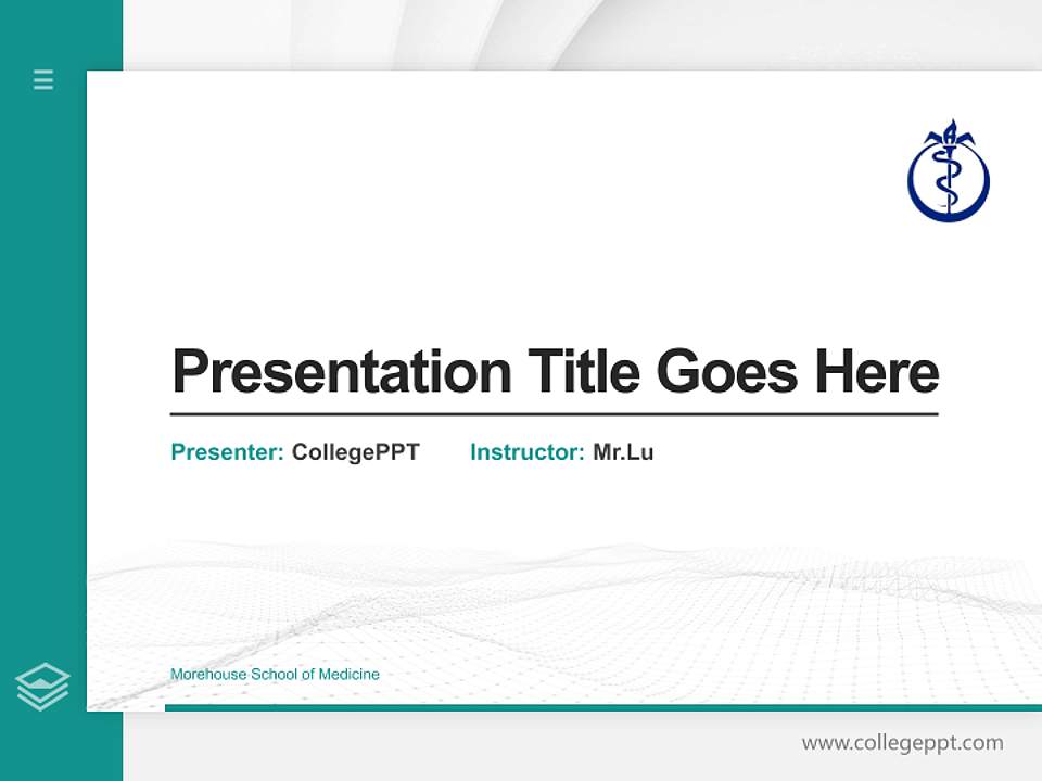 Morehouse School of Medicine Thesis Proposal/Graduation Defense PPT Template4:3 ratio PPT effect preview image5