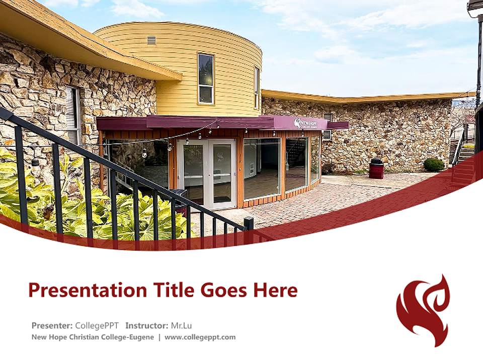 New Hope Christian College-Eugene Course/Courseware Creation PPT Template4:3 ratio PPT effect preview image5