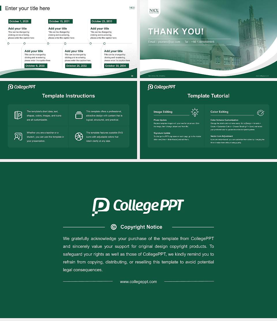 New Jersey City University Lecture Sharing and Networking Event PPT Template16:9 ratio PPT effect preview image4