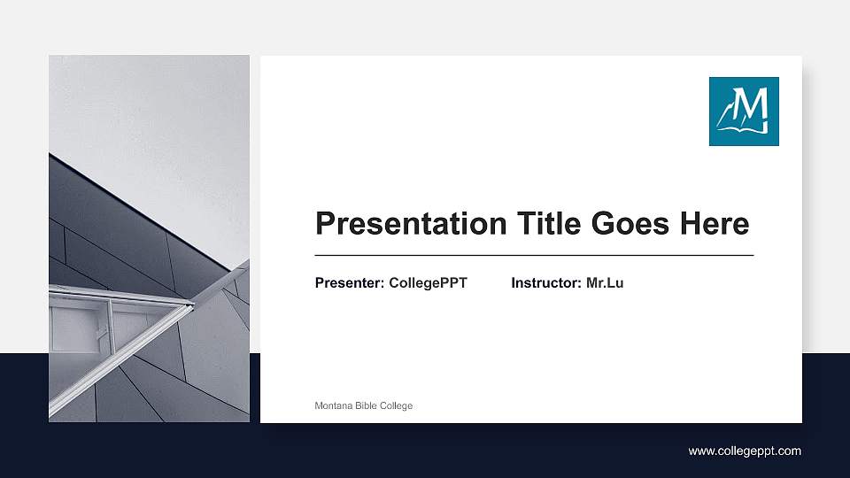 Montana Bible College General Purpose PPT Template16:9 ratio PPT effect preview image