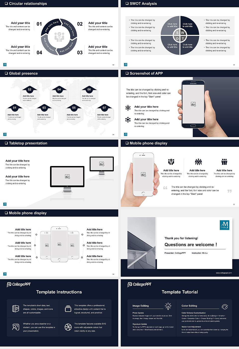 Montana Bible College General Purpose PPT Template16:9 ratio PPT effect preview image5