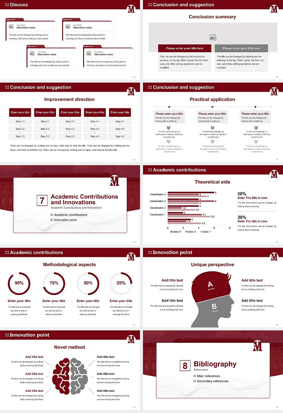 Morningside College Graduation Thesis Defense PPT Template16:9 ratio PPT effect preview image6