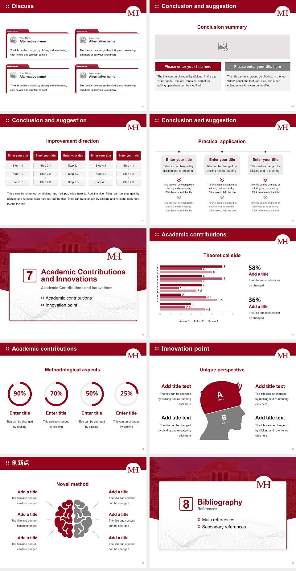 Mitchell Hamline School of Law Graduation Thesis Defense PPT Template4:3 ratio PPT effect preview image6