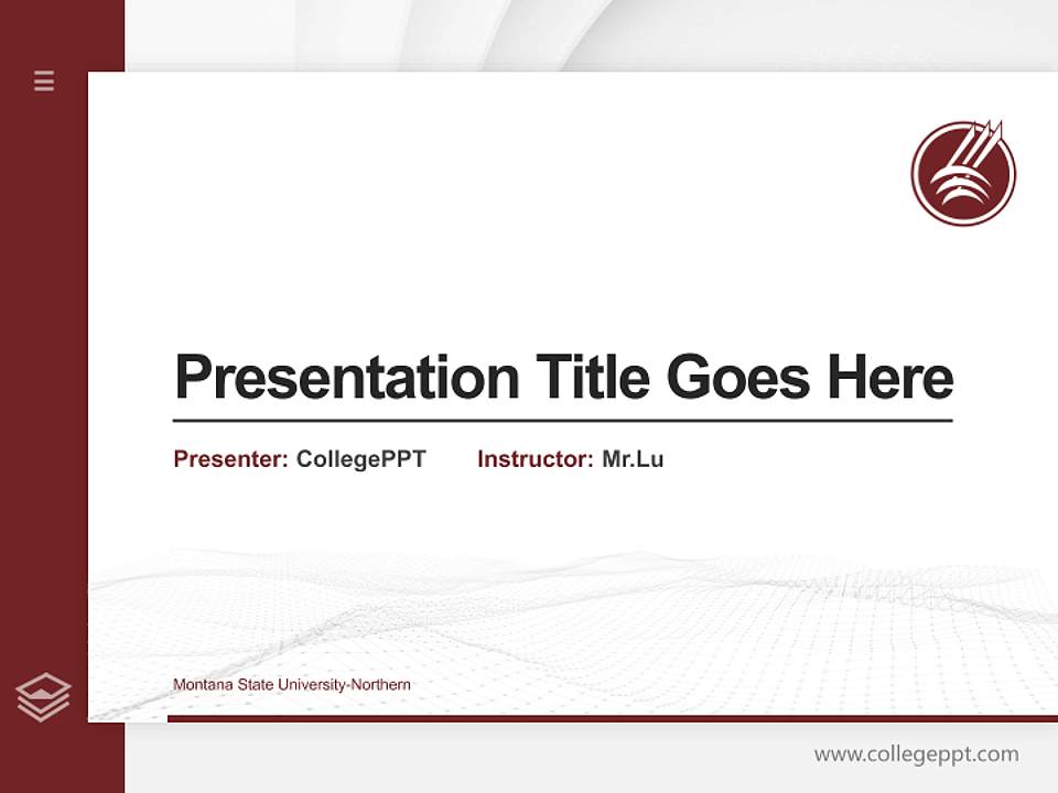 Montana State University-Northern Thesis Proposal/Graduation Defense PPT Template4:3 ratio PPT effect preview image5