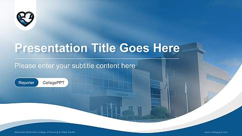Nebraska Methodist College of Nursing & Allied Health Lecture Sharing and Networking Event PPT Template