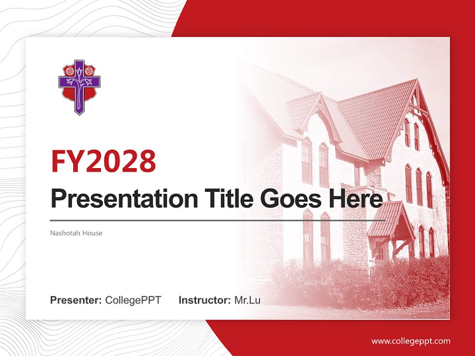 Nashotah House Academic Presentation/Research Findings Report PPT Template4:3 ratio PPT effect preview image5