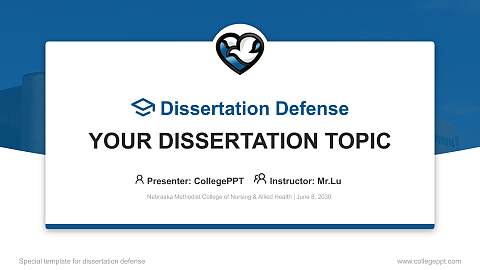 Nebraska Methodist College of Nursing & Allied Health Graduation Thesis Defense PPT Template