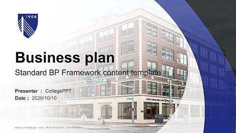 New England Law-Boston Competition/Entrepreneurship Contest PPT Template