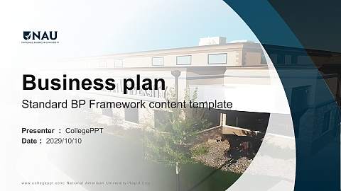 National American University-Rapid City Competition/Entrepreneurship Contest PPT Template