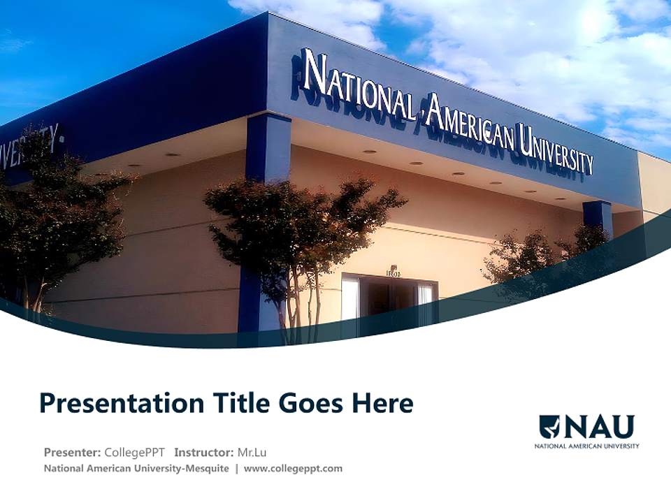 National American University-Mesquite Course/Courseware Creation PPT Template4:3 ratio PPT effect preview image5