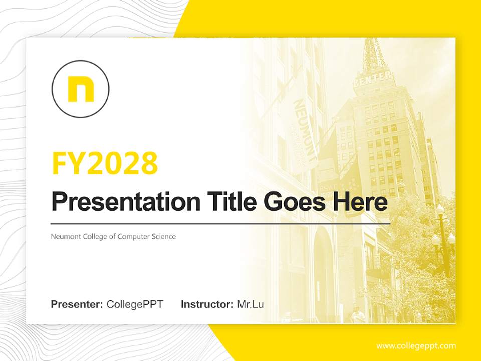 Neumont College of Computer Science Academic Presentation/Research Findings Report PPT Template4:3 ratio PPT effect preview image5