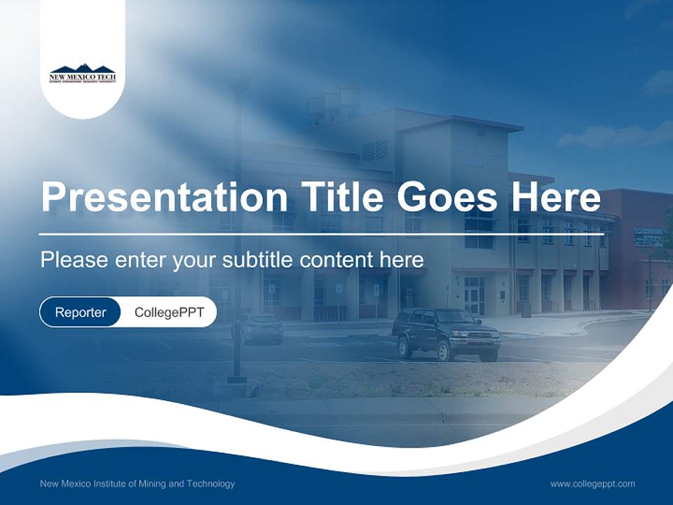 New Mexico Institute of Mining and Technology Lecture Sharing and Networking Event PPT Template4:3 ratio PPT effect preview image4