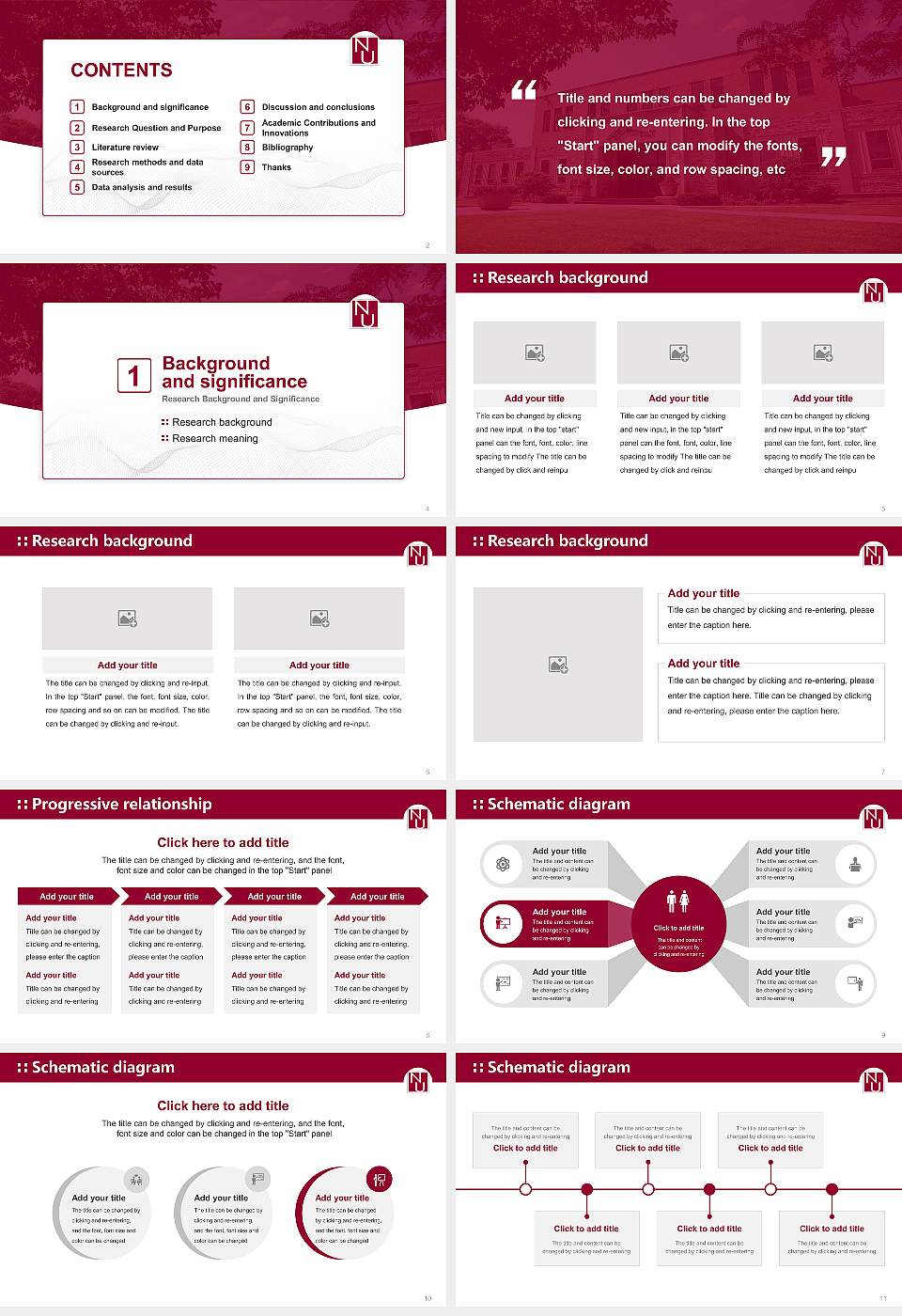 National University of Health Sciences Graduation Thesis Defense PPT Template16:9 ratio PPT effect preview image2