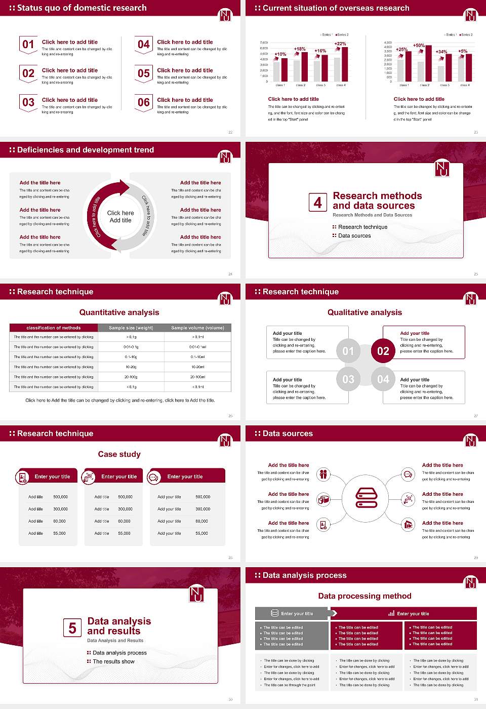 National University of Health Sciences Graduation Thesis Defense PPT Template16:9 ratio PPT effect preview image4