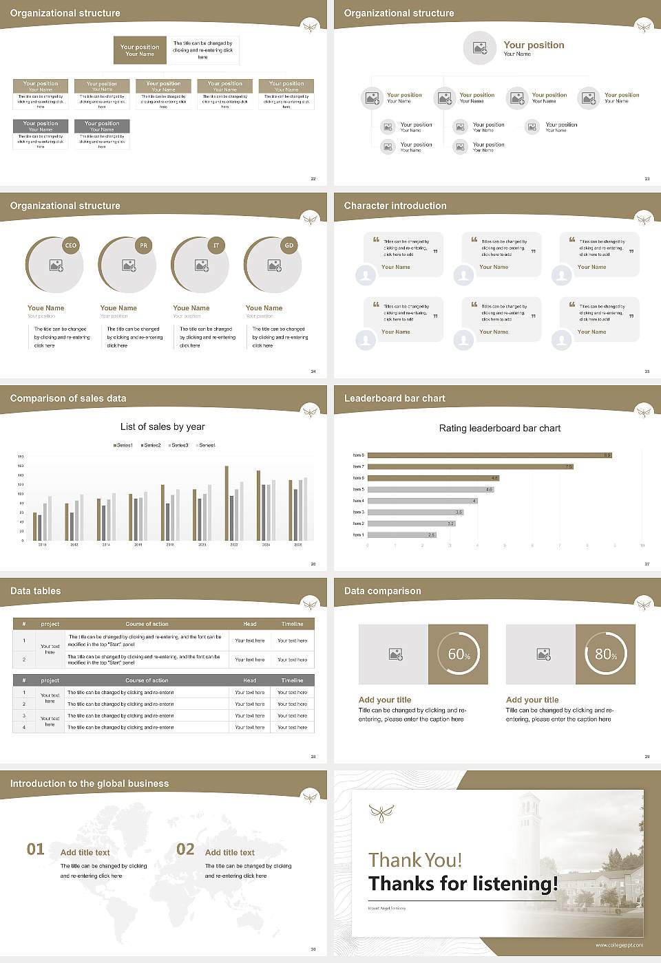 Mount Angel Seminary Academic Presentation/Research Findings Report PPT Template16:9 ratio PPT effect preview image4