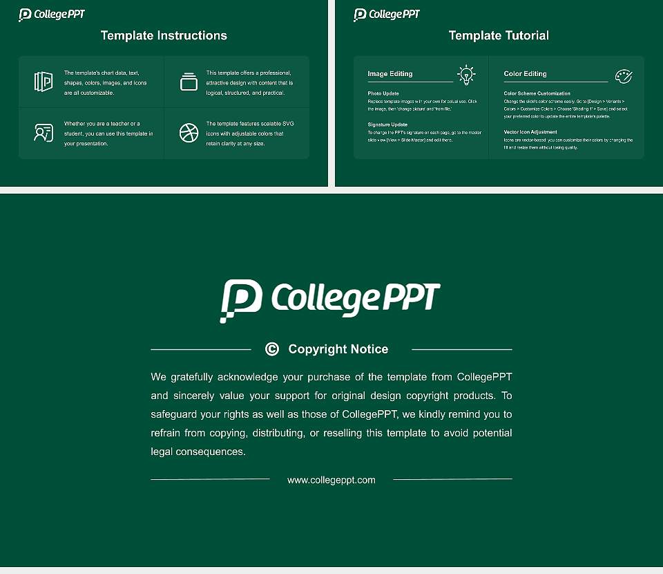 Multnomah University Academic Presentation/Research Findings Report PPT Template16:9 ratio PPT effect preview image5
