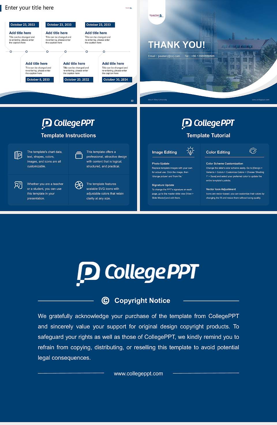 Mount Mary University Lecture Sharing and Networking Event PPT Template4:3 ratio PPT effect preview image4