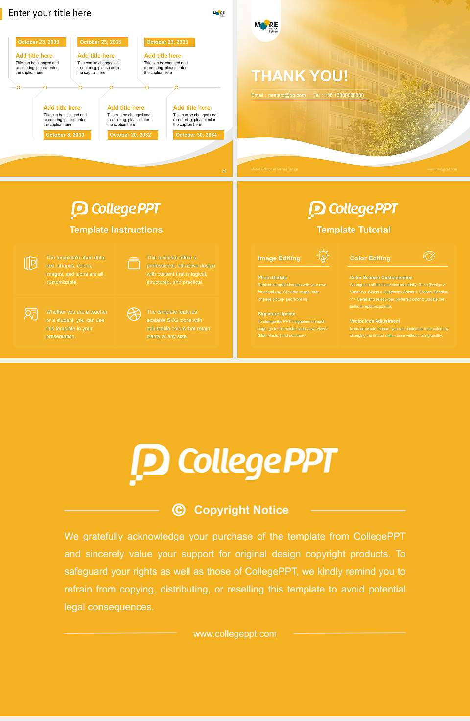 Moore College of Art and Design Lecture Sharing and Networking Event PPT Template4:3 ratio PPT effect preview image4