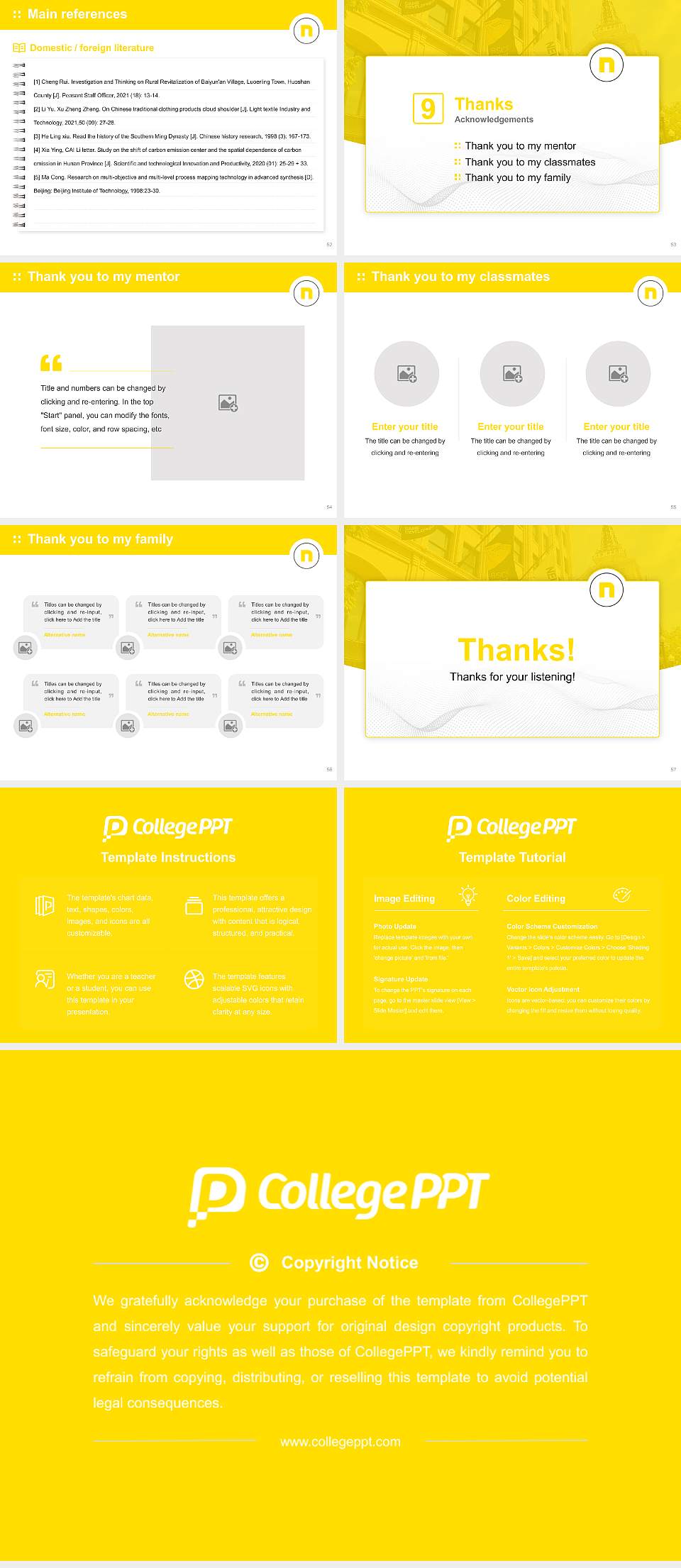 Neumont College of Computer Science Graduation Thesis Defense PPT Template4:3 ratio PPT effect preview image7