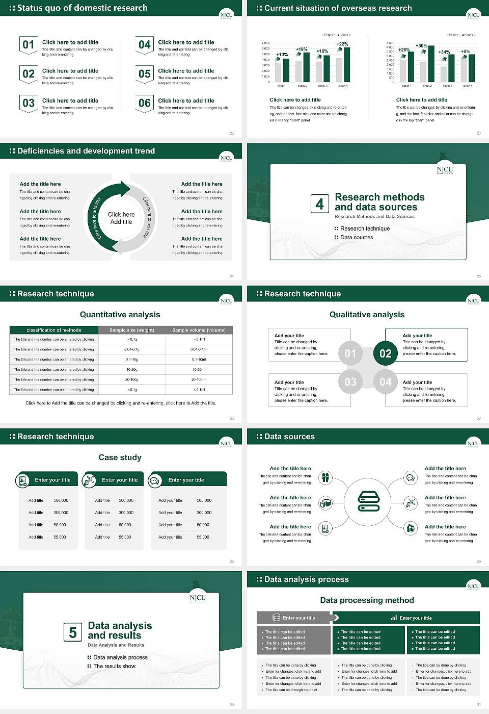 New Jersey City University Graduation Thesis Defense PPT Template16:9 ratio PPT effect preview image4