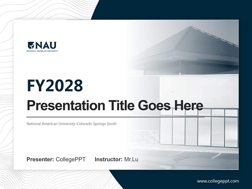National American University-Colorado Springs South Academic Presentation/Research Findings Report PPT Template4:3 ratio PPT effect preview image5