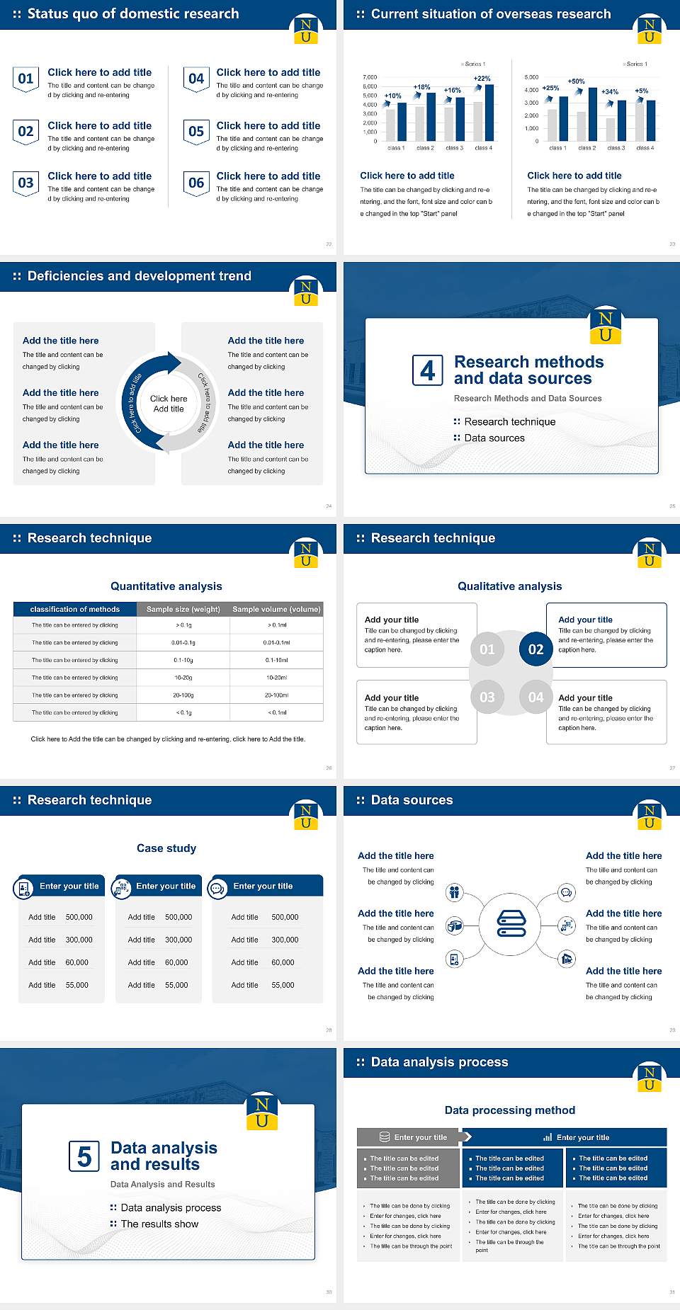 Neumann University Graduation Thesis Defense PPT Template4:3 ratio PPT effect preview image4