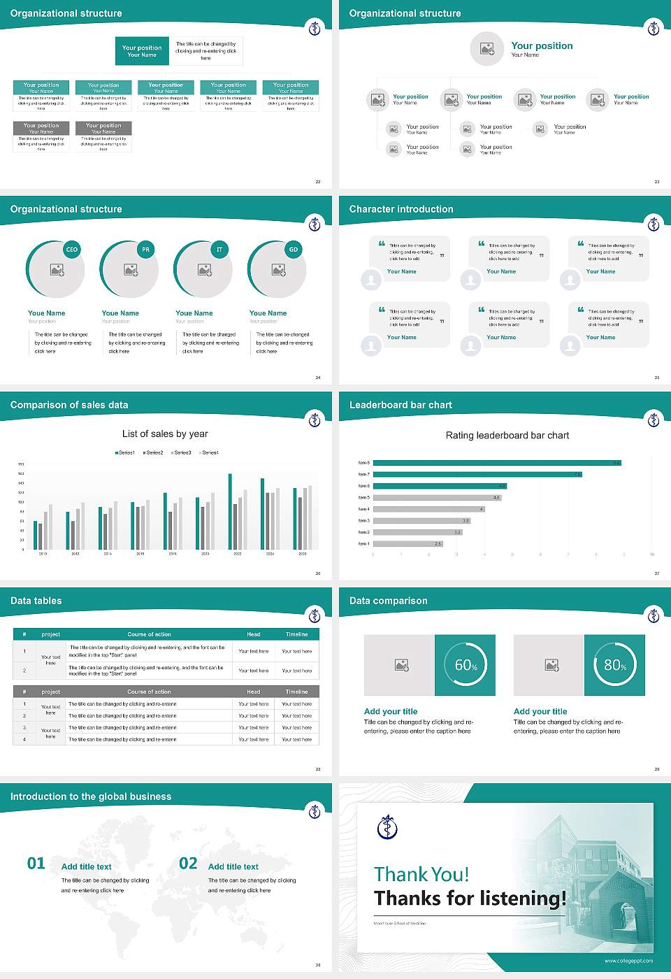 Morehouse School of Medicine Academic Presentation/Research Findings Report PPT Template16:9 ratio PPT effect preview image4