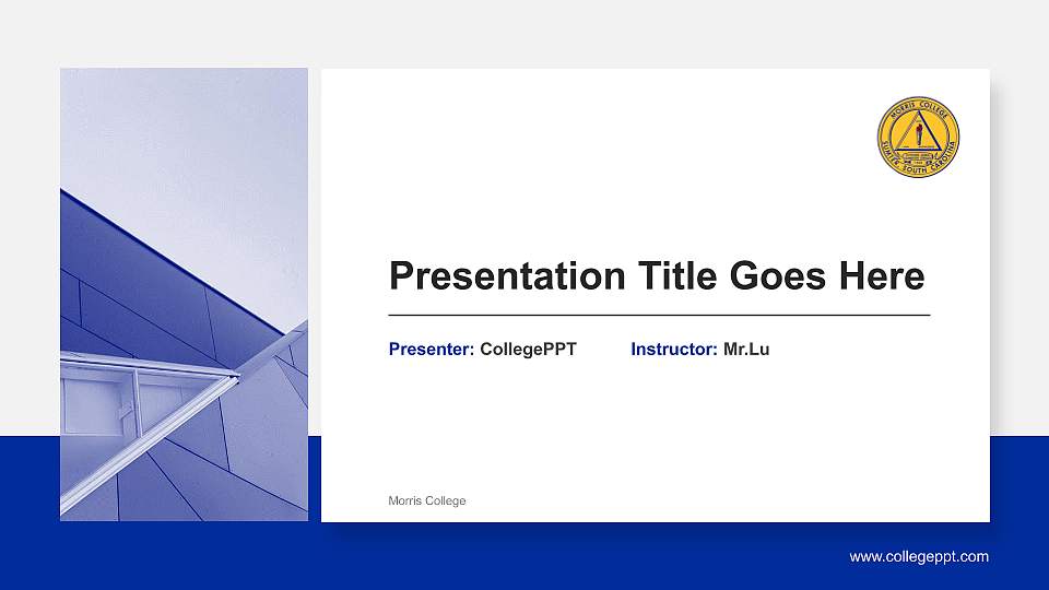 Morris College General Purpose PPT Template16:9 ratio PPT effect preview image