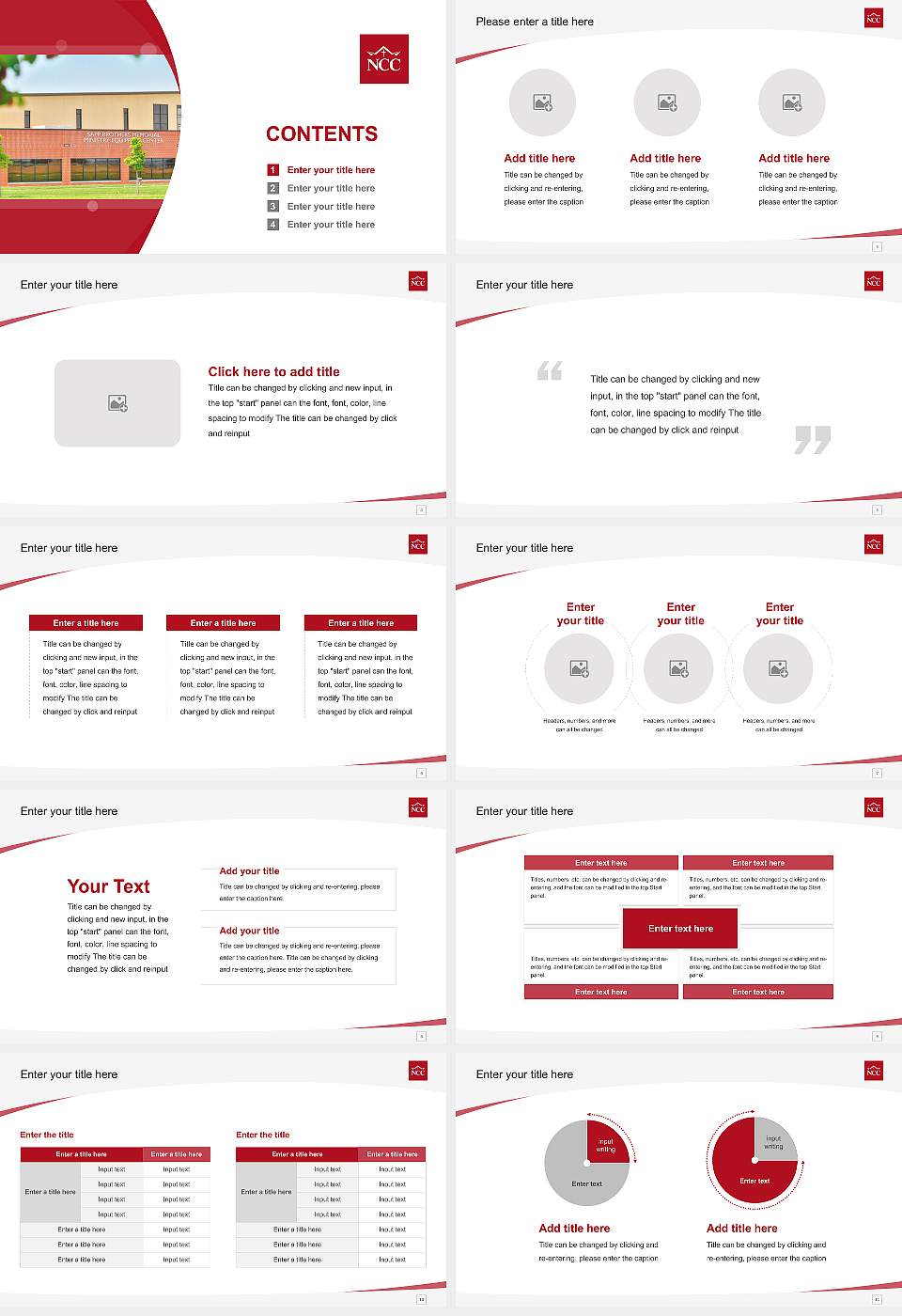 Nebraska Christian College of Hope International University Course/Courseware Creation PPT Template16:9 ratio PPT effect preview image2