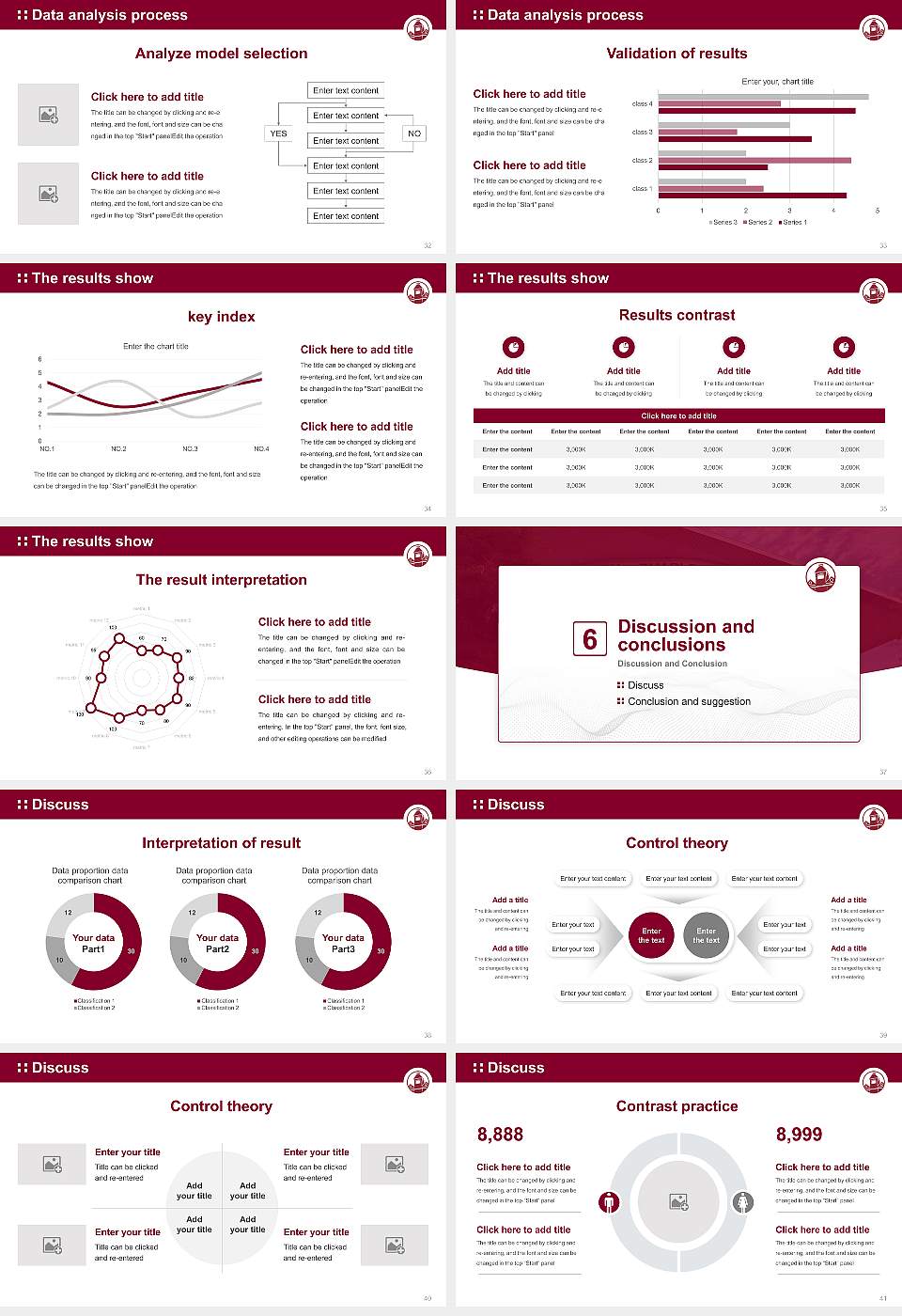 Morehouse College Graduation Thesis Defense PPT Template16:9 ratio PPT effect preview image5