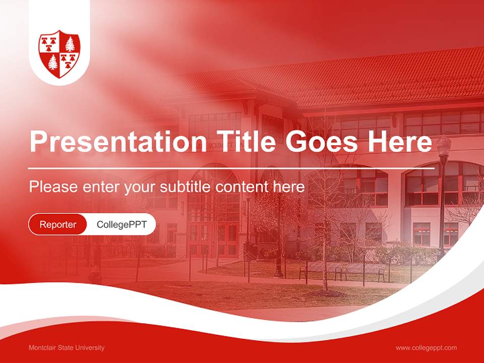 Montclair State University Lecture Sharing and Networking Event PPT Template4:3 ratio PPT effect preview image4