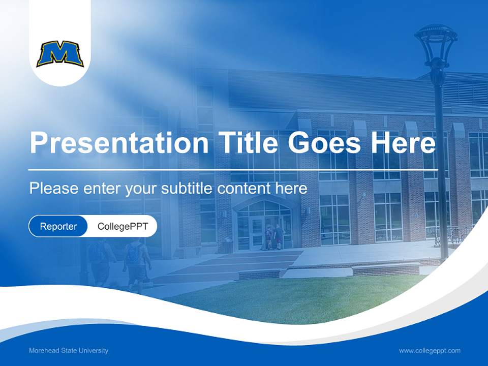 Morehead State University Lecture Sharing and Networking Event PPT Template4:3 ratio PPT effect preview image4