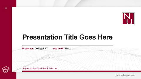 National University of Health Sciences Thesis Proposal/Graduation Defense PPT Template