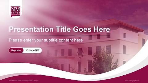 New Mexico State University-Main Campus Lecture Sharing and Networking Event PPT Template