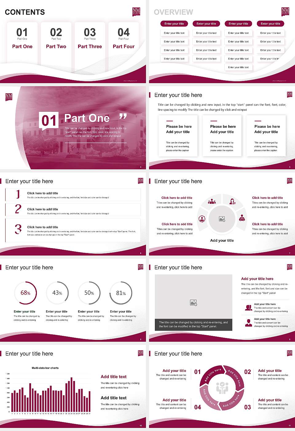 New Mexico State University-Main Campus Lecture Sharing and Networking Event PPT Template16:9 ratio PPT effect preview image2