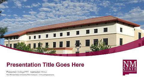 New Mexico State University-Main Campus Course/Courseware Creation PPT Template