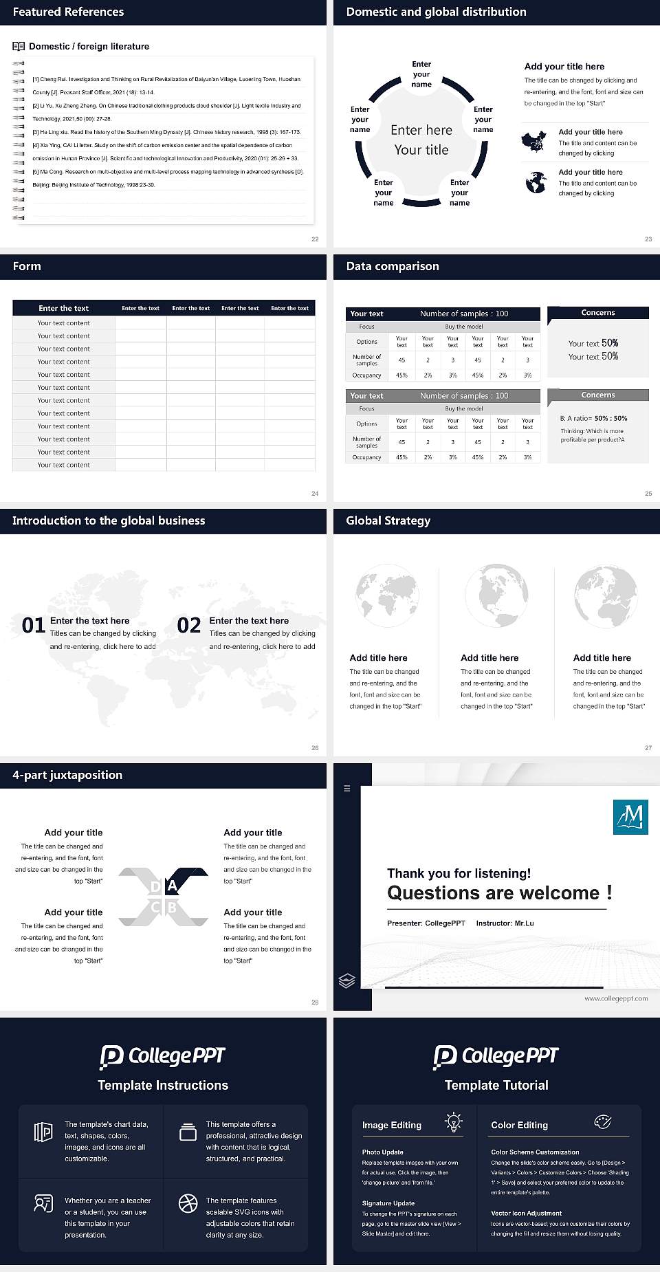Montana Bible College Thesis Proposal/Graduation Defense PPT Template4:3 ratio PPT effect preview image4