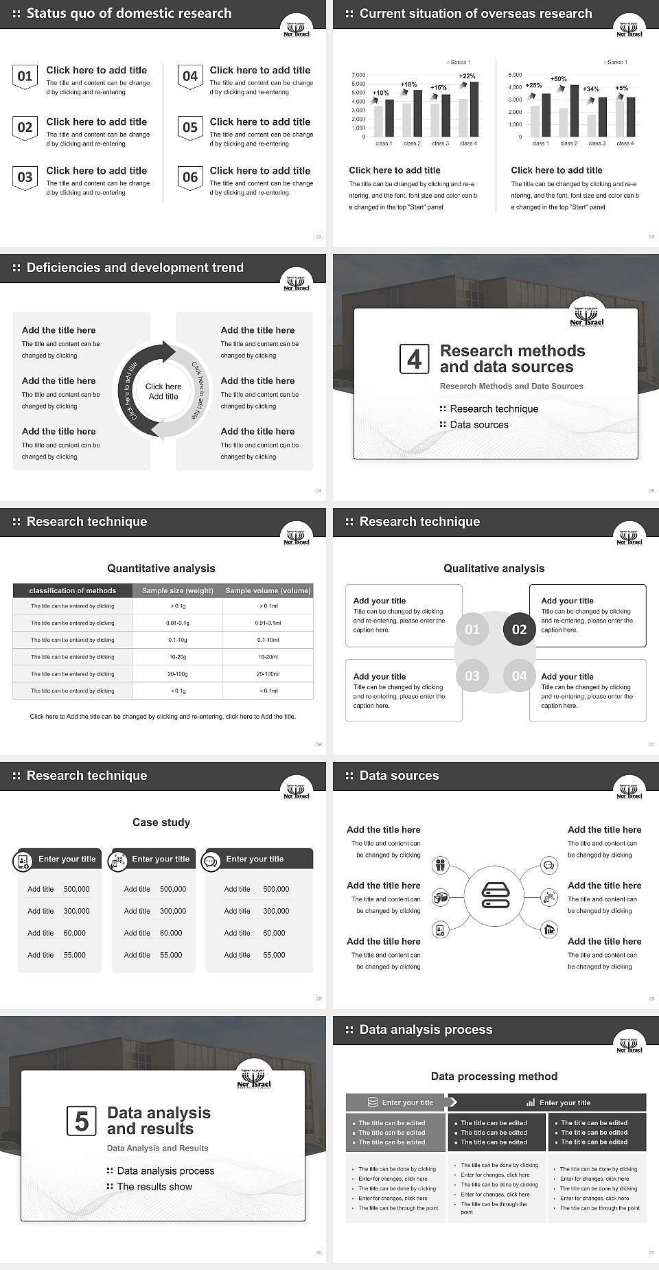 Ner Israel Rabbinical College Graduation Thesis Defense PPT Template4:3 ratio PPT effect preview image4