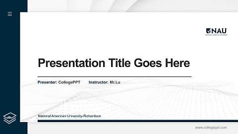 National American University-Richardson Thesis Proposal/Graduation Defense PPT Template