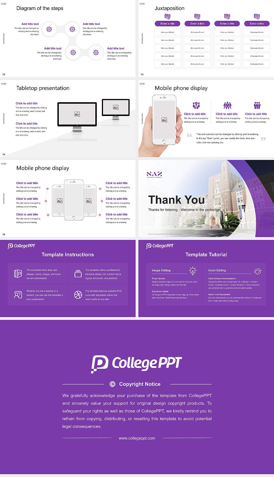 Nazareth University Competition/Entrepreneurship Contest PPT Template16:9 ratio PPT effect preview image9