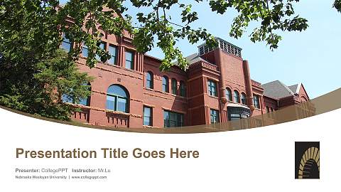 Nebraska Wesleyan University Course/Courseware Creation PPT Template