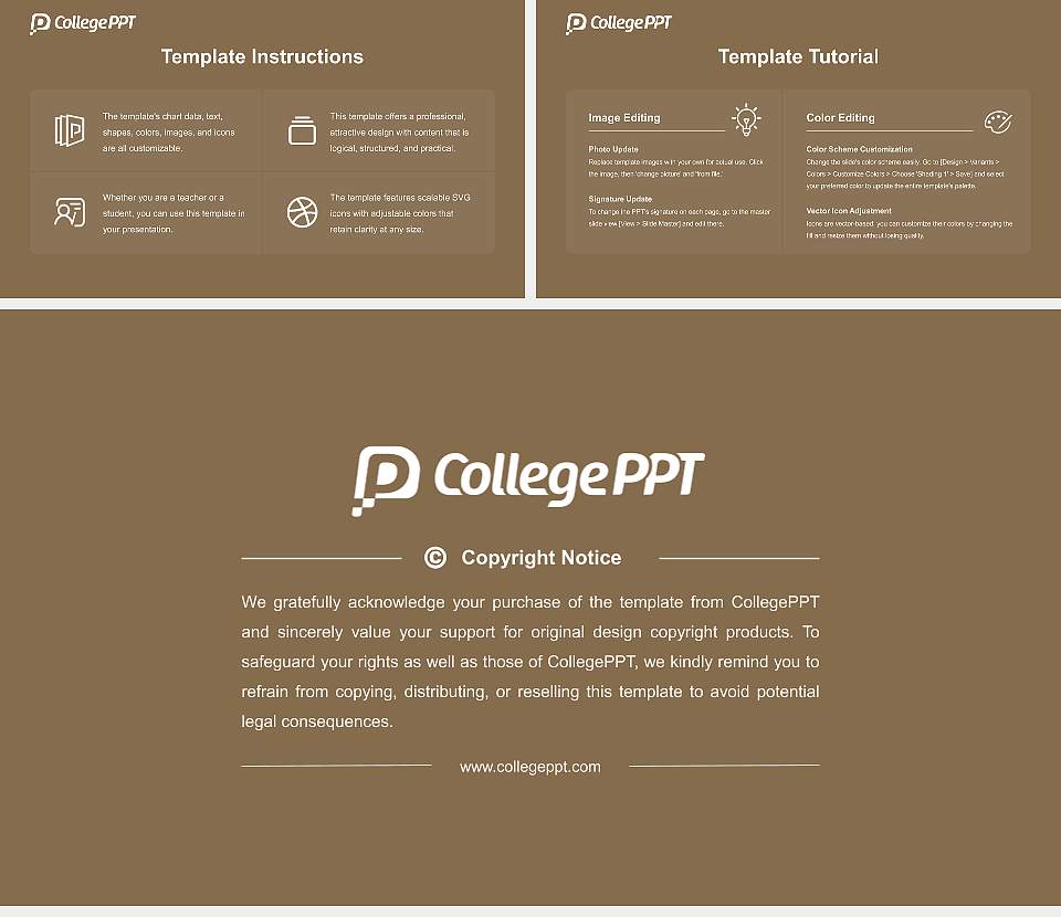 Nebraska Wesleyan University Course/Courseware Creation PPT Template16:9 ratio PPT effect preview image5