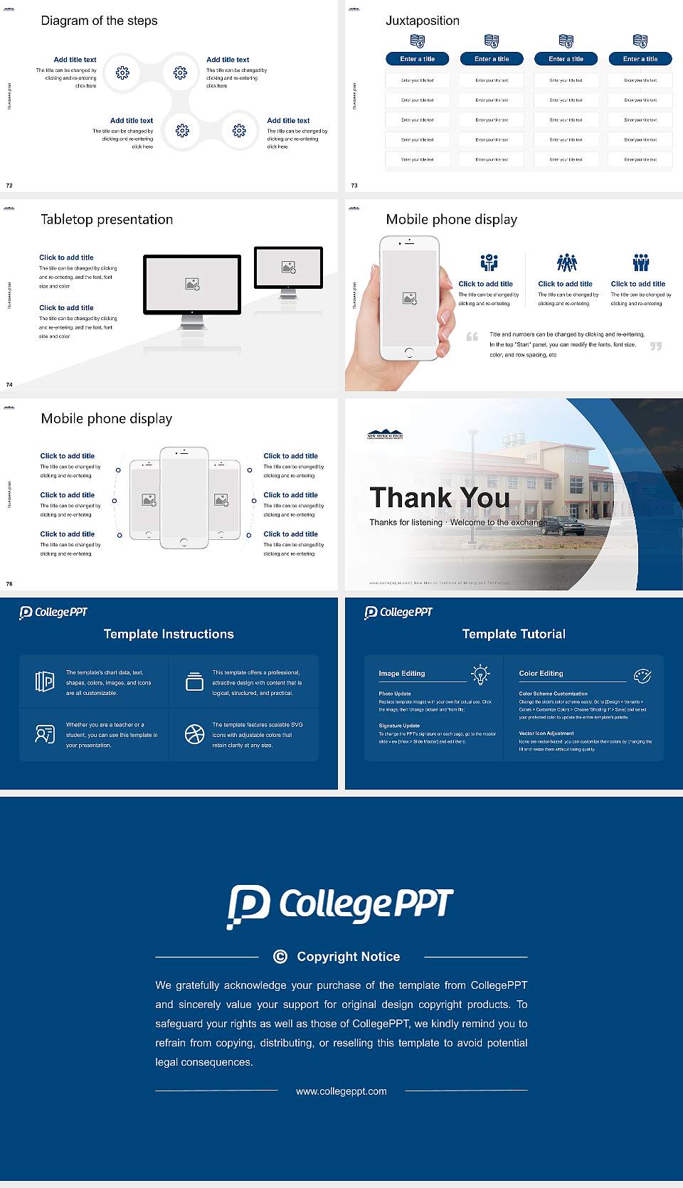 New Mexico Institute of Mining and Technology Competition/Entrepreneurship Contest PPT Template16:9 ratio PPT effect preview image9