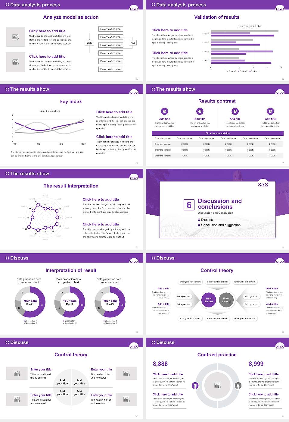 Nazareth University Graduation Thesis Defense PPT Template16:9 ratio PPT effect preview image5