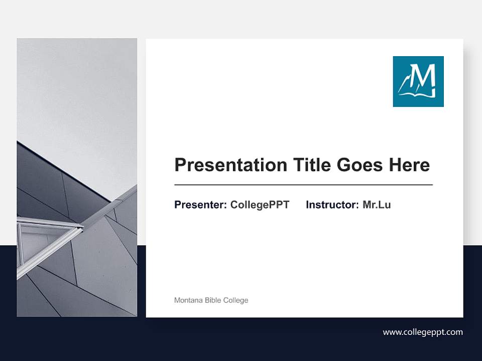 Montana Bible College General Purpose PPT Template4:3 ratio PPT effect preview image6