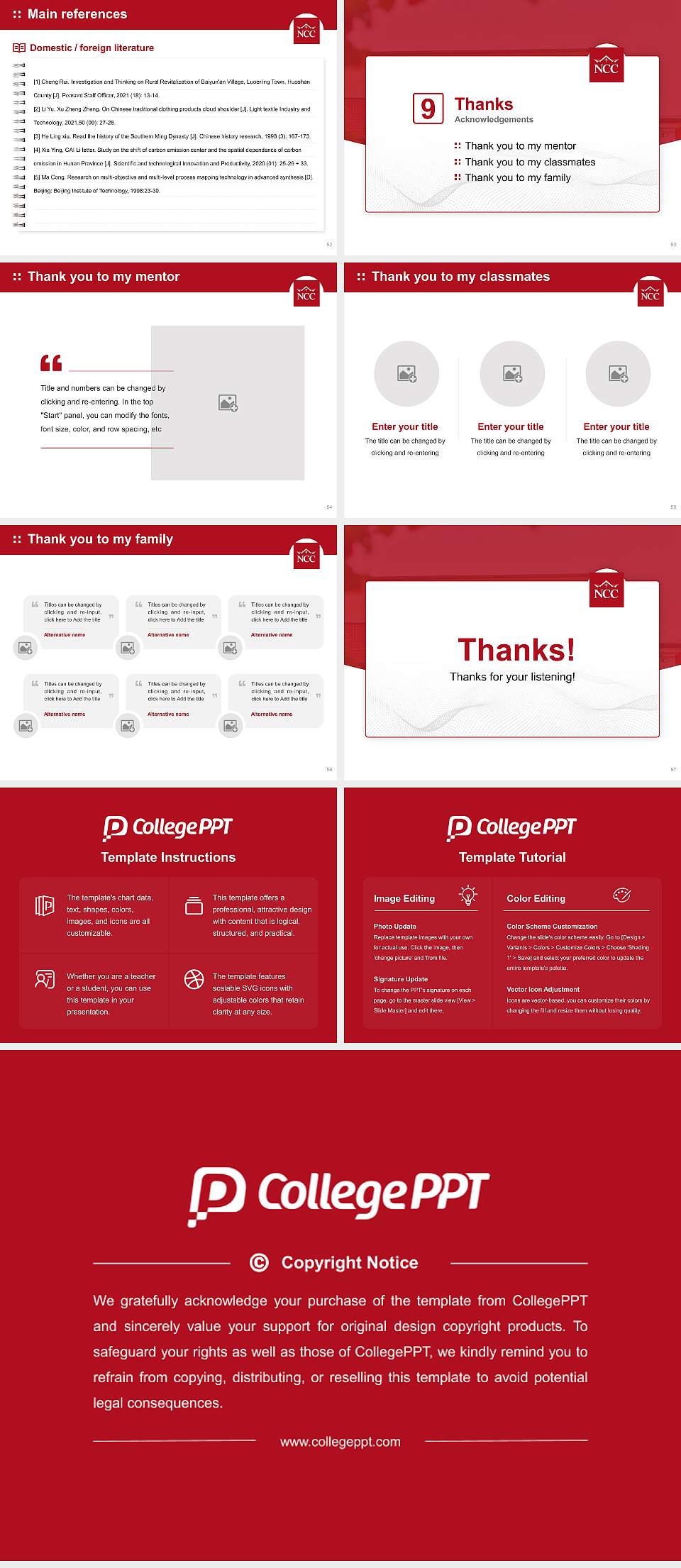 Nebraska Christian College of Hope International University Graduation Thesis Defense PPT Template4:3 ratio PPT effect preview image7