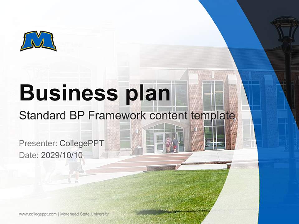 Morehead State University Competition/Entrepreneurship Contest PPT Template4:3 ratio PPT effect preview image9
